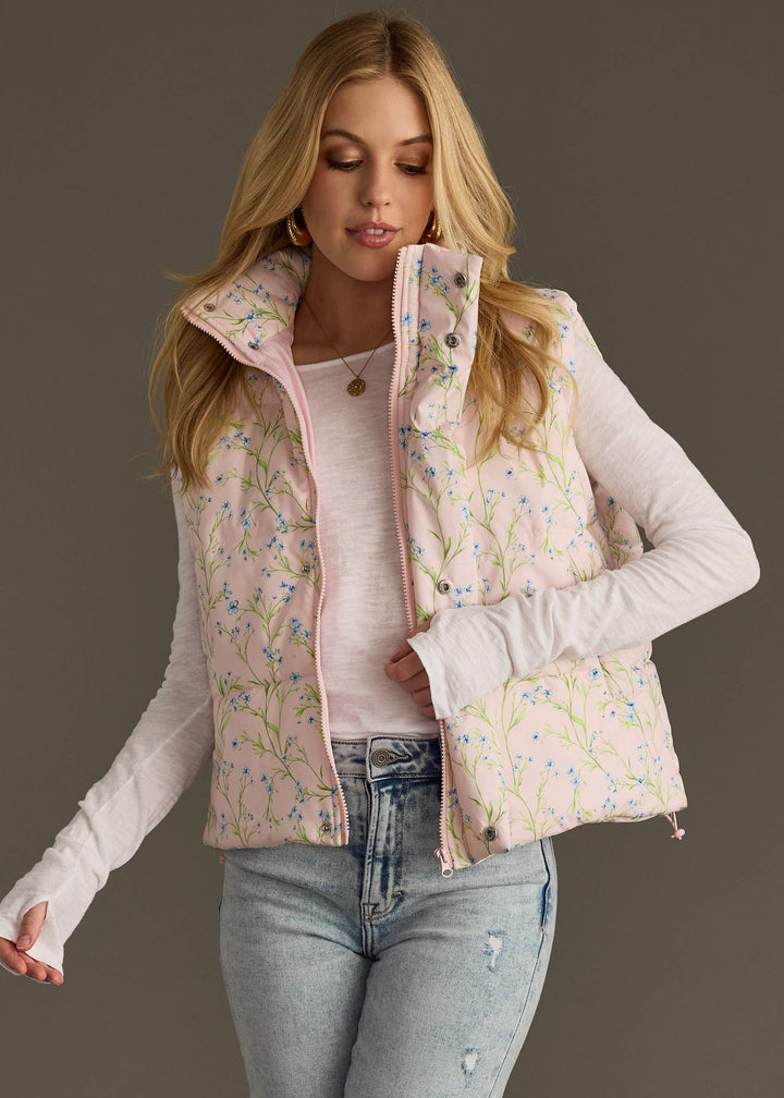 Light Pink Floral Vest