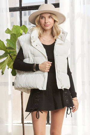 PUFFY HOODIE VEST