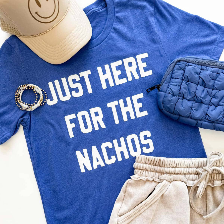 Just Here for the Nachos Shirt, Football Tee, Game Day Shirt
