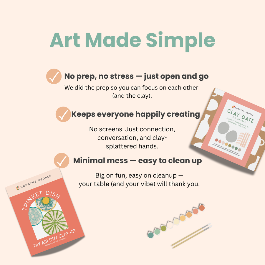 DIY Air Dry Clay Kit- Make Your Own Mushroom Dish