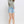 HIGH RISE RAW DISTRESSED HEM SHORTS T6361: CYNICAL BLUE / M