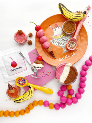 Ice Cream (Neapolitan) Play Dough Kit