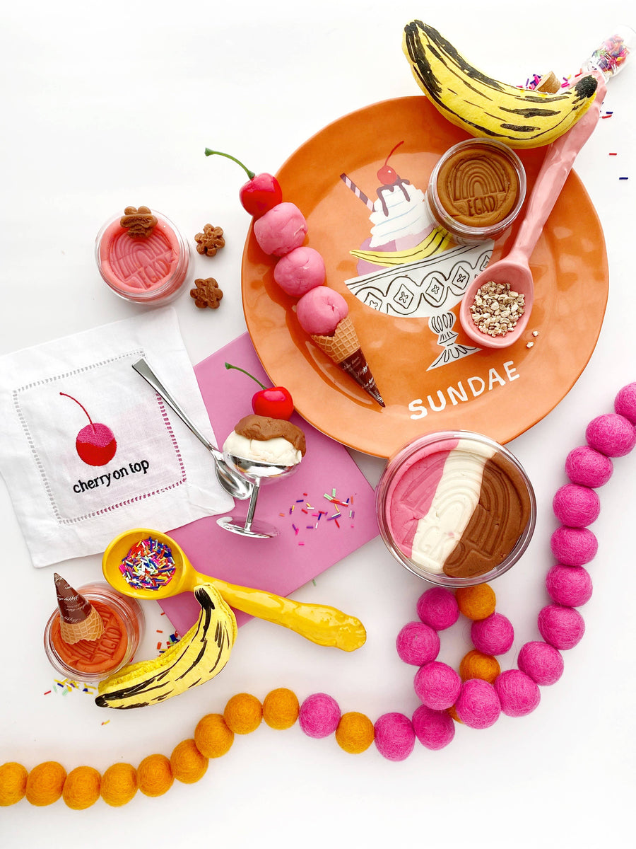 Ice Cream (Neapolitan) Play Dough Kit