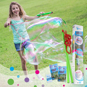 WOWmazing Giant Bubble Kit: Big Bubble Wands & Concentrate!