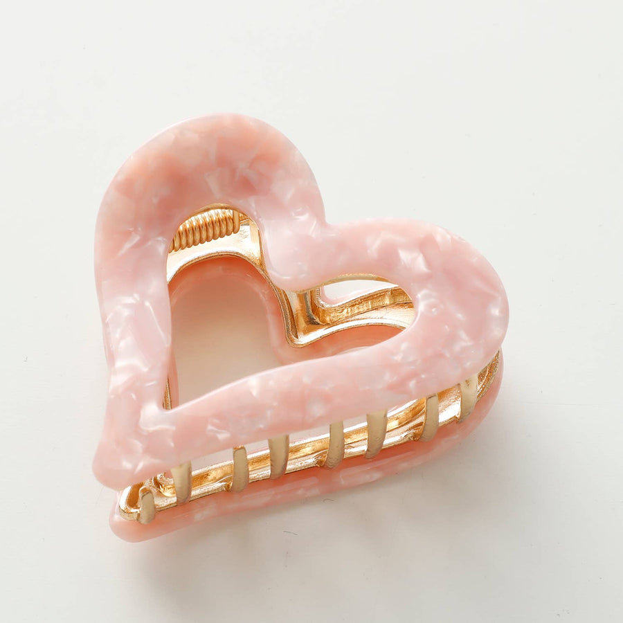 Juliette | Heart Hair Clip Metal Claw Clip