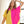 AT17004X - PLUS SIZE COLORBLOCK HI-LOW SHIRT: 3XL / ORANGE/LILAC