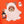 Haunted Ghost Teddy Bear Embroidered Heavy Blend Sweatshirt