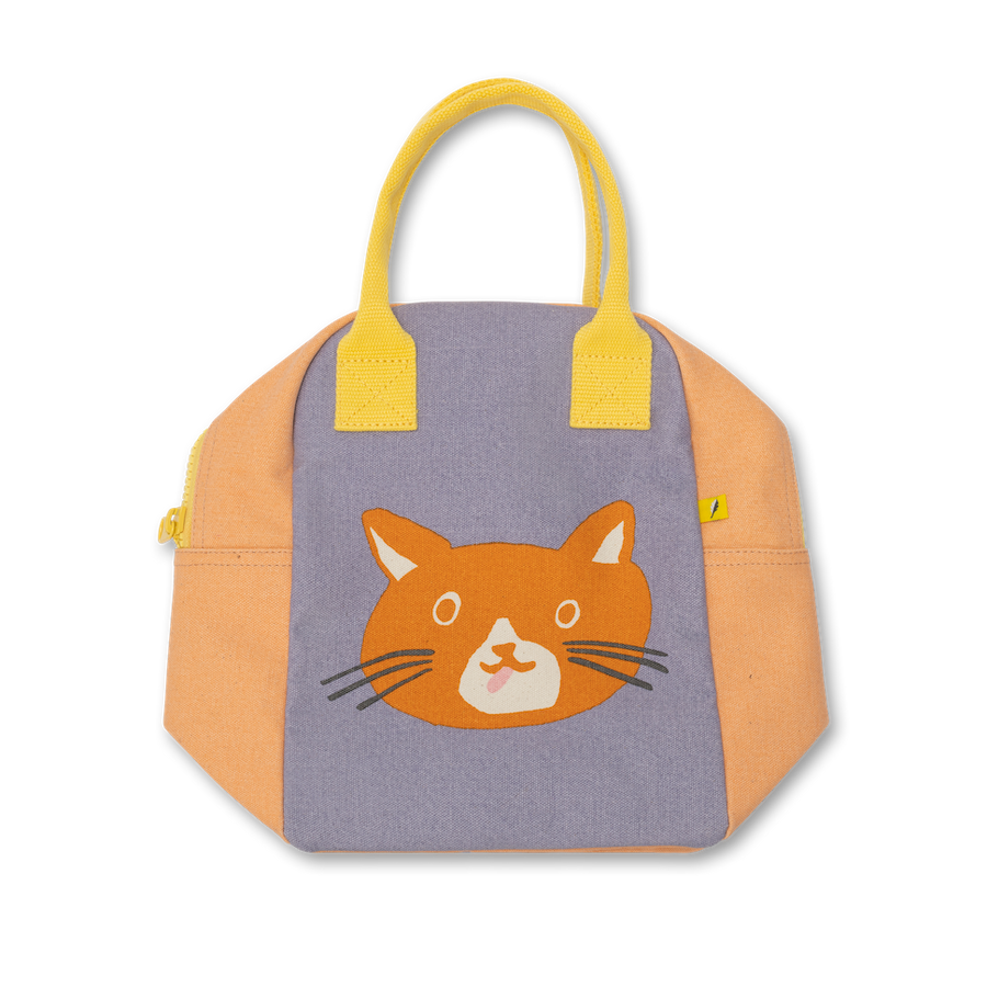 Zipper Lunch Bag - Cat