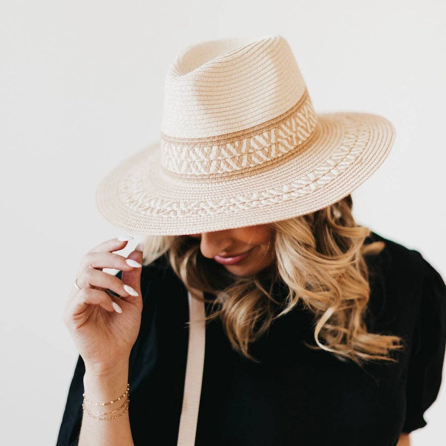 Sunset Sierra Straw Hat: Cream