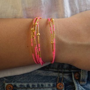Sprinkles Bangle-Hot Pink