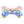Pink Ombre Chewy Vuiton Bone Squeaker Dog Toy: Small / Mini