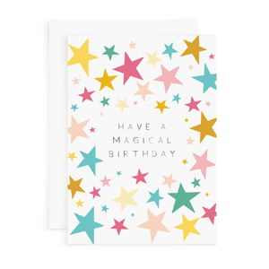 Happy Birthday Card - Magical Stars