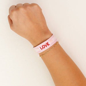 Woven Word Bracelet - Love