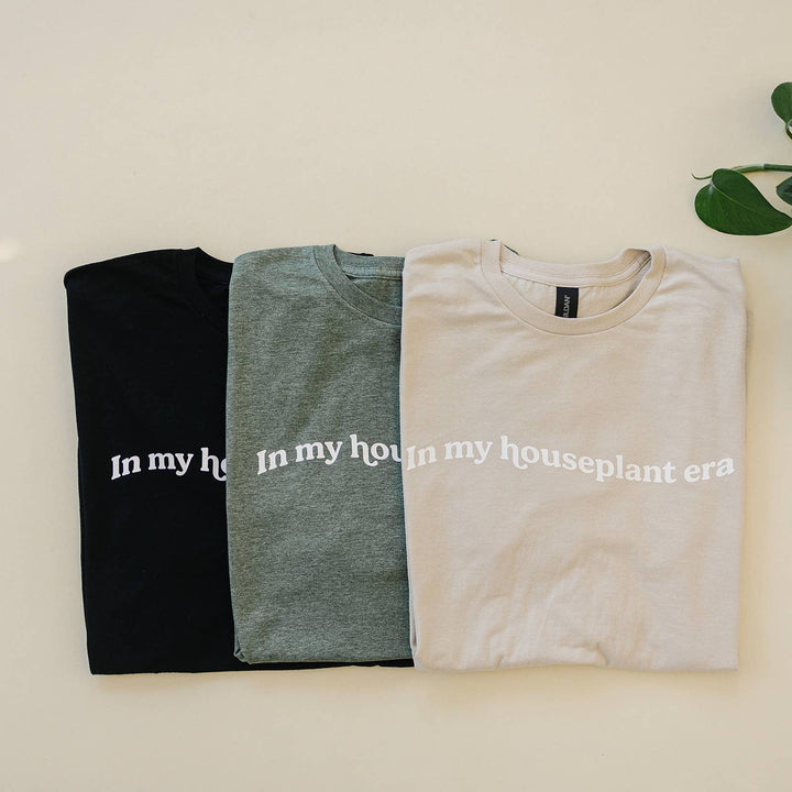 Houseplant Era Graphic T-Shirt | Gifts for Plant Lovers: Heather Military Green / Large