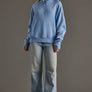 Lt. Blue Quarter Zip Sweatshirt