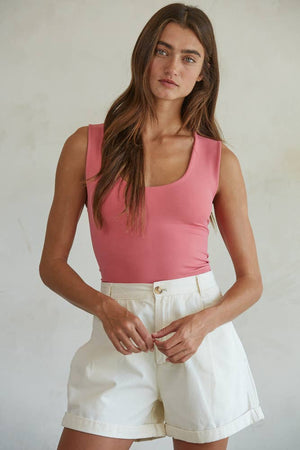 Double-Layered Seamless Sleeveless Top - Ultimate Comfort & Sculpted Fit