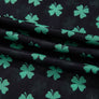 St Patrick Shamrock Mock Neck  Mesh Bodysuit (S-XL)
