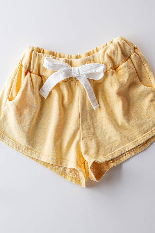 BETTY SOFT AND COZY LAZY DAYS SHORTS: HONEY MUSTARD