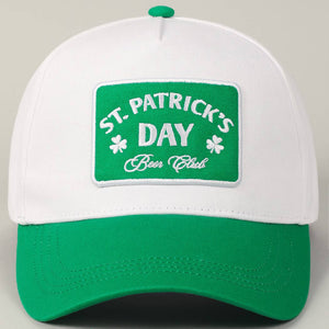 ST. Patrick's Day Embroidery Patch Trucker Hat