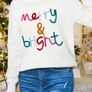 Merry & Bright - Multicolor - Round Neck Casual Sweater