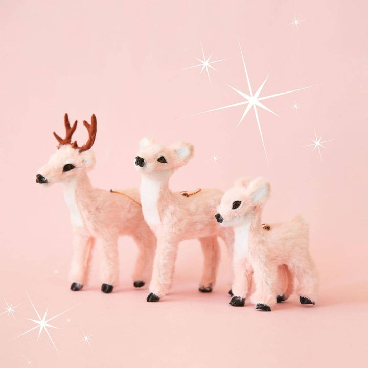 Holiday Reindeer Ornament | Peach