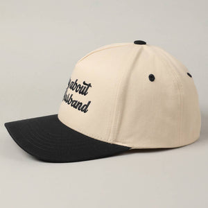 Sorry About My Husband Embroidery Two-Tone Canvas Cap