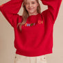 Cute Christmas Sweater with Lettering