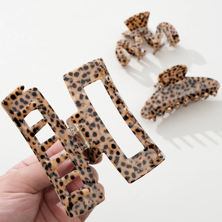 Wild Leopard Large | Assorted Large Claw Clips