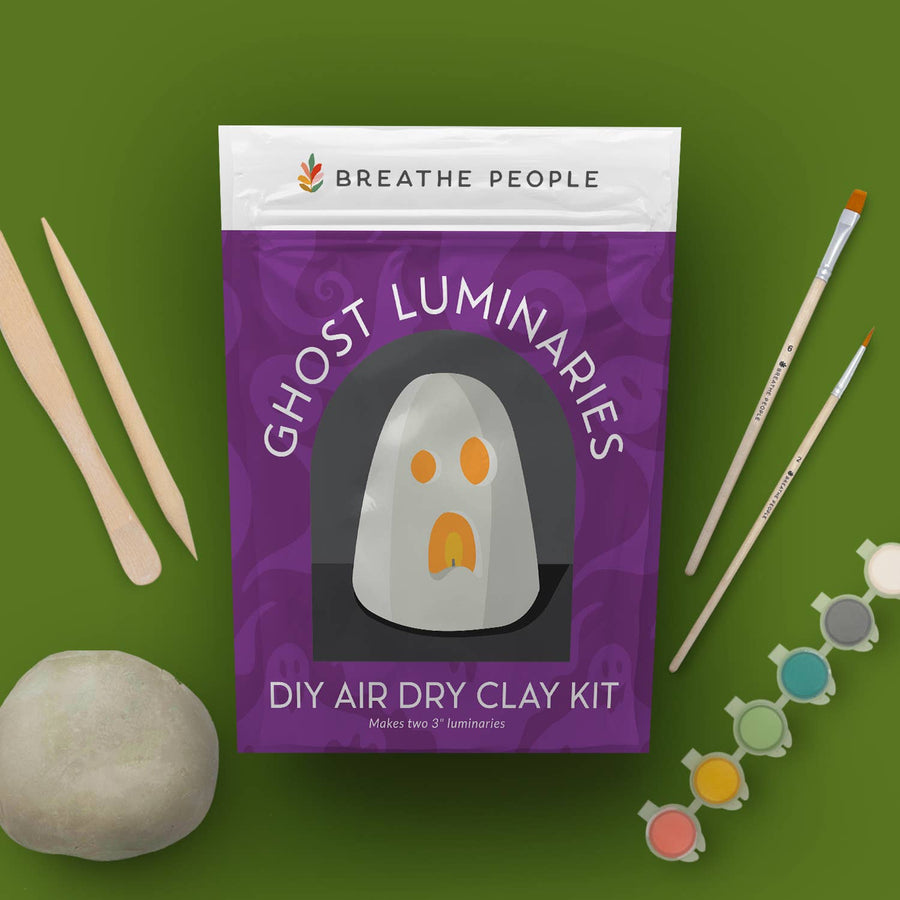 Halloween Ghost Luminary Air Dry Clay Kit- Fall 2025