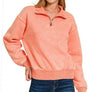 `.0806 Washed Fleece Half Zip Pullover SI-24930