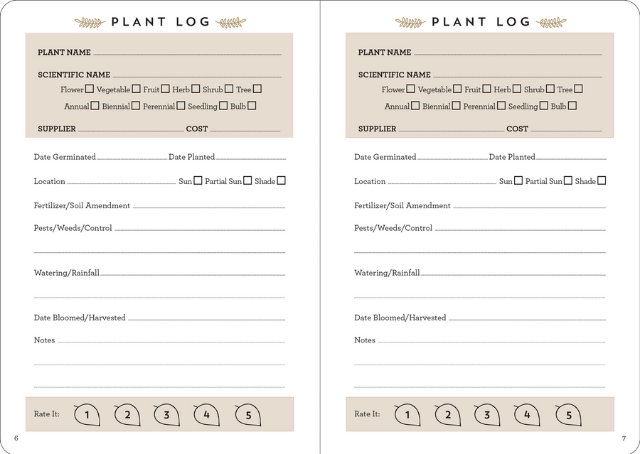 The Gardener's Logbook