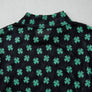 St Patrick Shamrock Mock Neck  Mesh Bodysuit (S-XL)