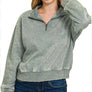 `.0806 Washed Fleece Half Zip Pullover SI-24930