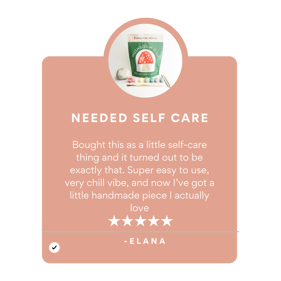 DIY Air Dry Clay Kit- Make Your Own Mushroom Dish