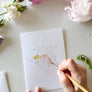 Bouquets paintable notecards