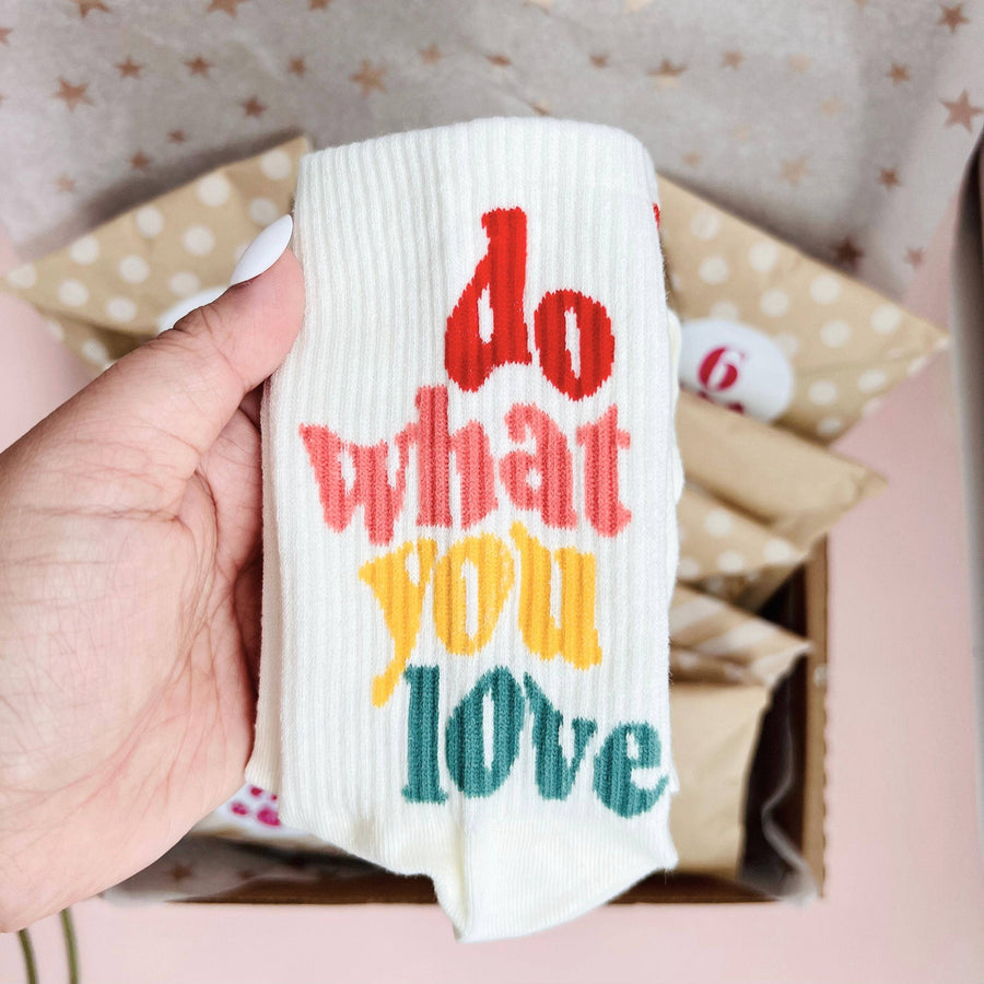 "Do What You Love" Socks | Cute Socks | Inspirational Gift