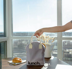 Zipper Lunch Bag - ‘Lunch’ Lavender