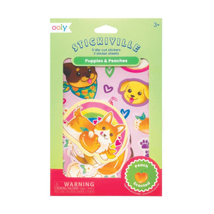 Stickiville Stickers: Puppies & Peaches - Scented