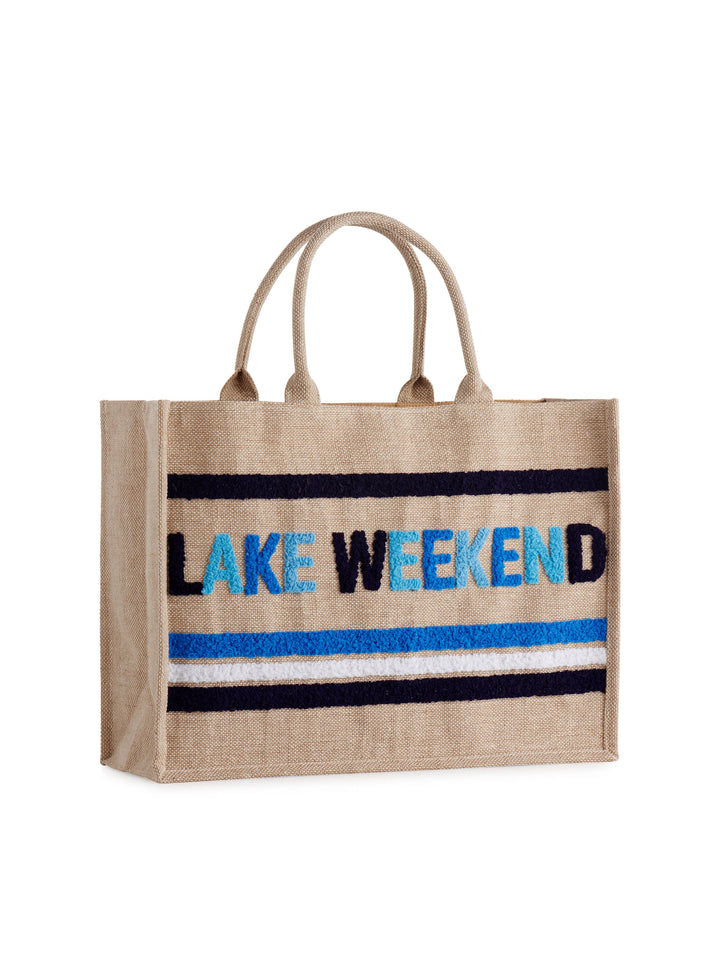 "LAKE WEKEEND" BEACH BAG