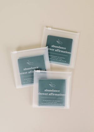 Shower Affirmation™  Cards - Abundance