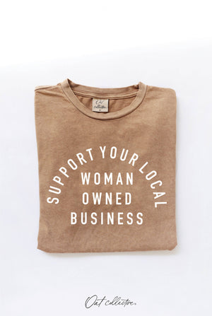 SUPPORT YOUR LOCAL WOMAN OWNED BUSINESS Mineral Graphic Top: XL