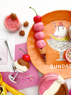 Ice Cream (Neapolitan) Play Dough Kit