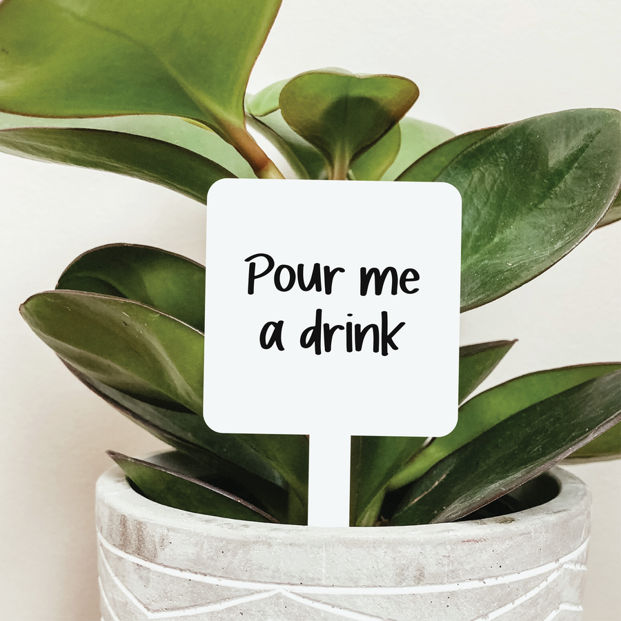 Pour Me A Drink Plant Stake