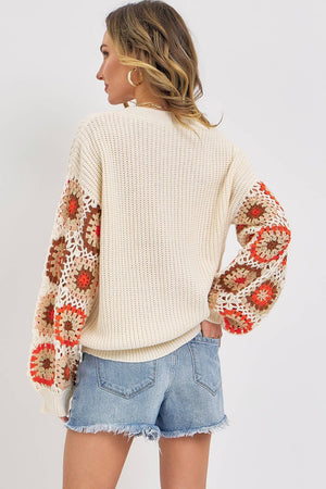 CROCHET PATCHWORK SWEATER