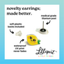 Witchy Halloween Kitty Cat Earrings