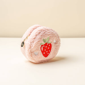 Teddy Pouch-Circle Strawberries