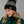 Black & Speckled Patterned Pom Hat