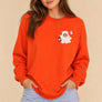 Haunted Ghost Teddy Bear Embroidered Heavy Blend Sweatshirt
