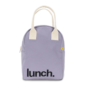 Zipper Lunch Bag - ‘Lunch’ Lavender