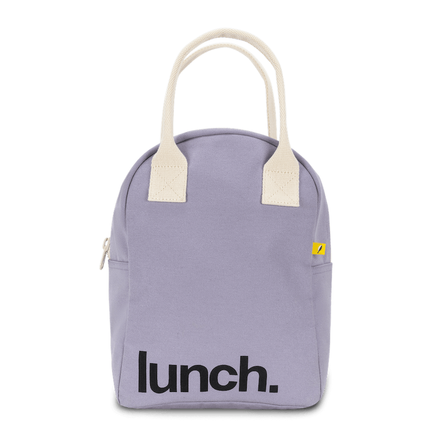 Zipper Lunch Bag - ‘Lunch’ Lavender